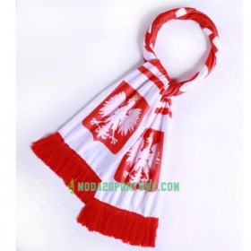 Polska Mistrzostwa Świata 2018 Szalik Biały Czerwony